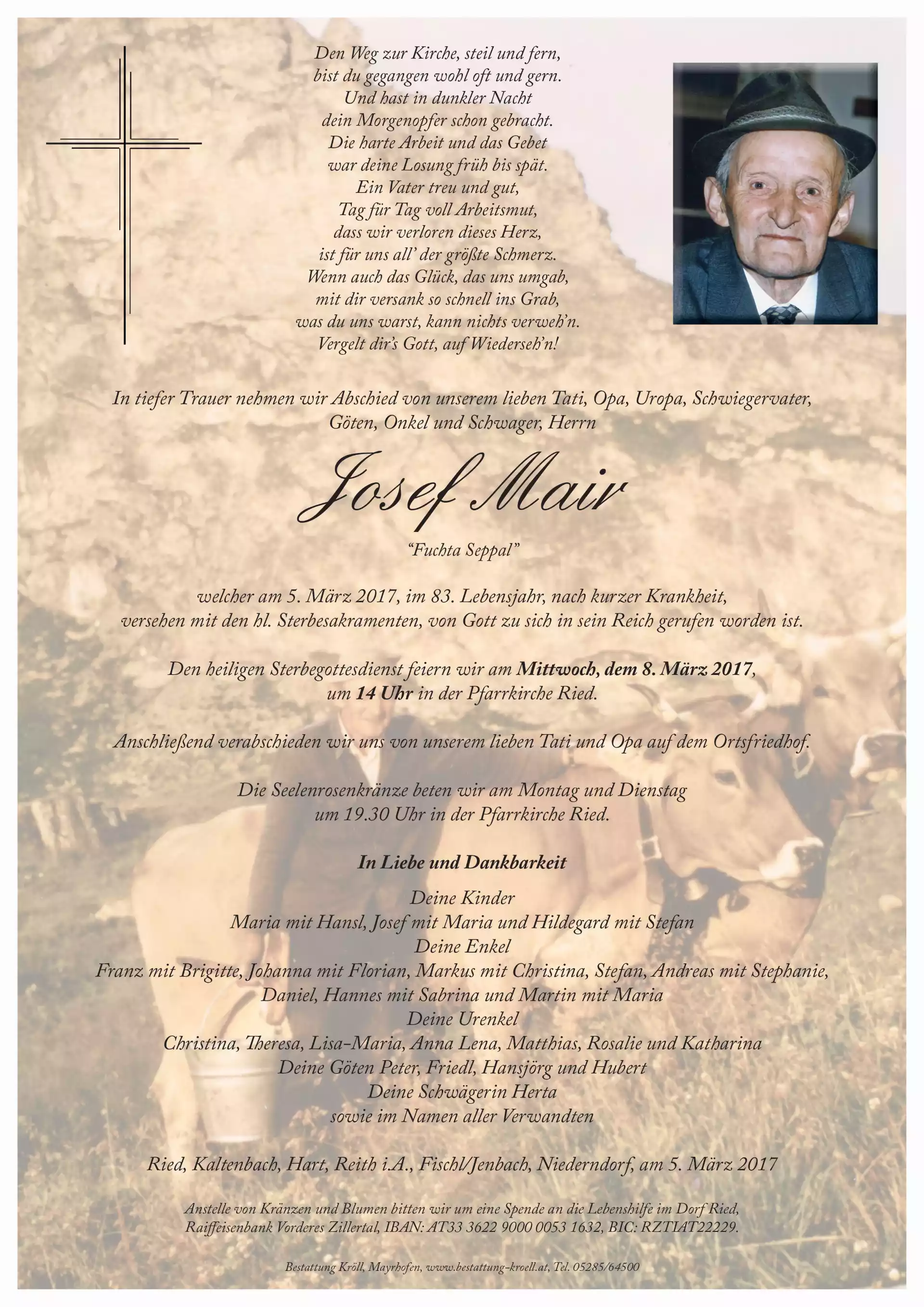 Parte von Josef Mair